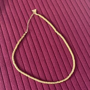 Serefina Chic Gold Beaded Necklace anthropology